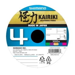Shimano Line Kairiki 4 Gevlochten Lijn Multi Colour 3000m