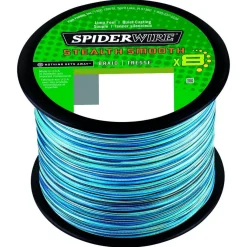Spiderwire Stealth Smooth 8 Blue Camo Gevlochten Lijn (2000m)