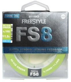Spro Freestyle FS8 Braid Hi-Vis Chartreuse Gevlochten Lijn (125m)