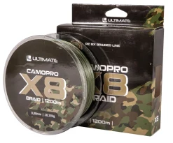 Ultimate Camopro X8 Braid Gevlochten Karperlijn (1200m)