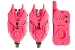 Ultimate E-Tension Pink Bite Alarm Set 2+1