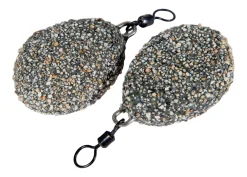 Ultimate Flat Pear Swivel Dark Gravel Karperlood (2 stuks)