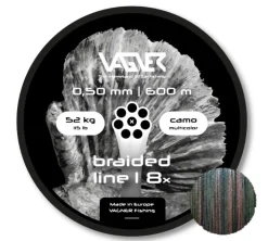 Vagner Braided Camo Multicolor Meerval Lijn 52kg/0.50mm (600m)