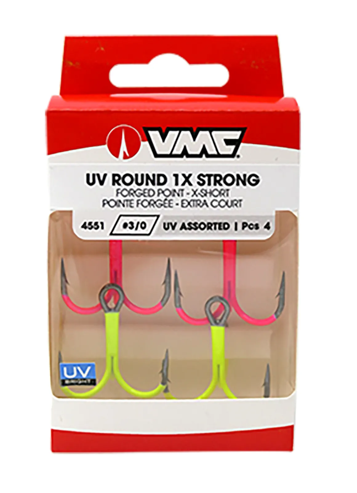 VMC UV Round 1X 4551 Assort Dreggen (4 Stuks)