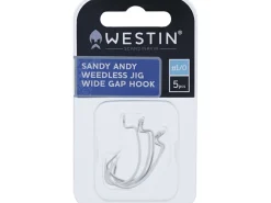 Westin Magic Minnow Weedless Jig Widegap Hook Silver 5pcs