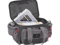 Westin W4 Lure Loader Titanium Black Schoudertas (Incl. 4 Tackleboxen)
