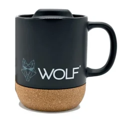 Wolf Mug Black Drinkbeker